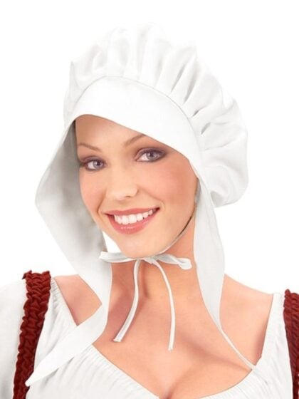 white bonnet
