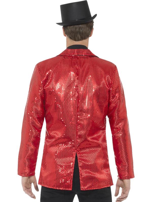 Sequin Jacket Red Mens