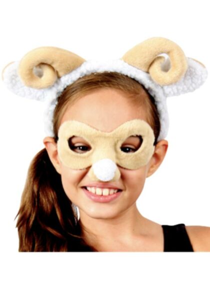 animal mask and headband sheep