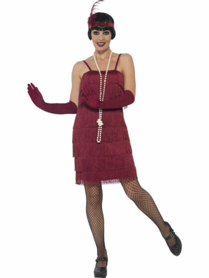 Burgundy Red Flapper Costume
