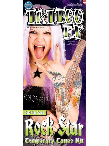 Rock Star Temporary Tattoos