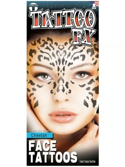 Cheetah Face Tattoo