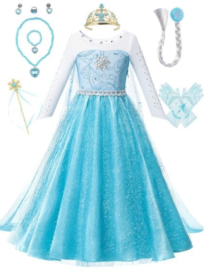 Girls Elsa Costume