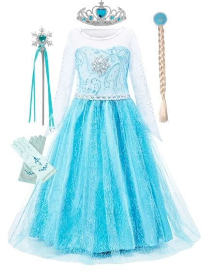 Girls Elsa Costume