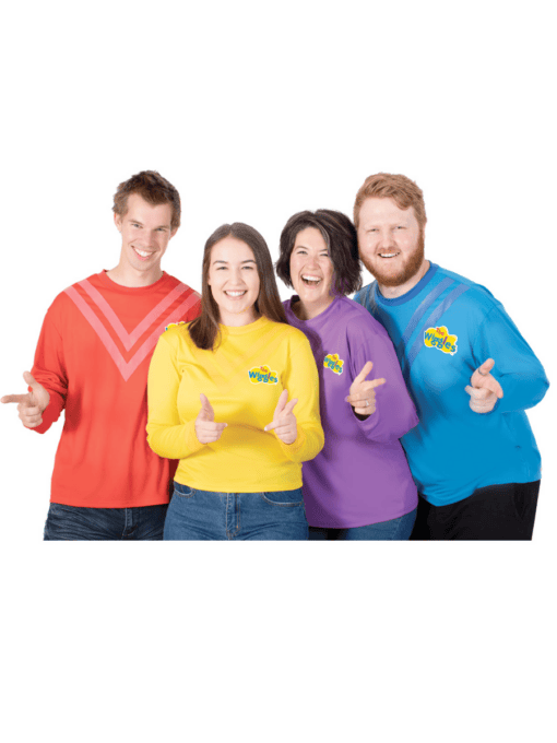 Red Yellow Blue Purple Wiggle Adult Costume