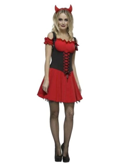 Fever red wicked devil costume