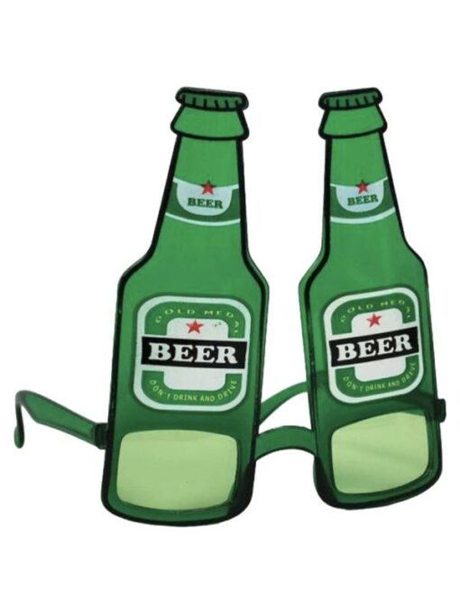 Green Beer Bottle Glasses