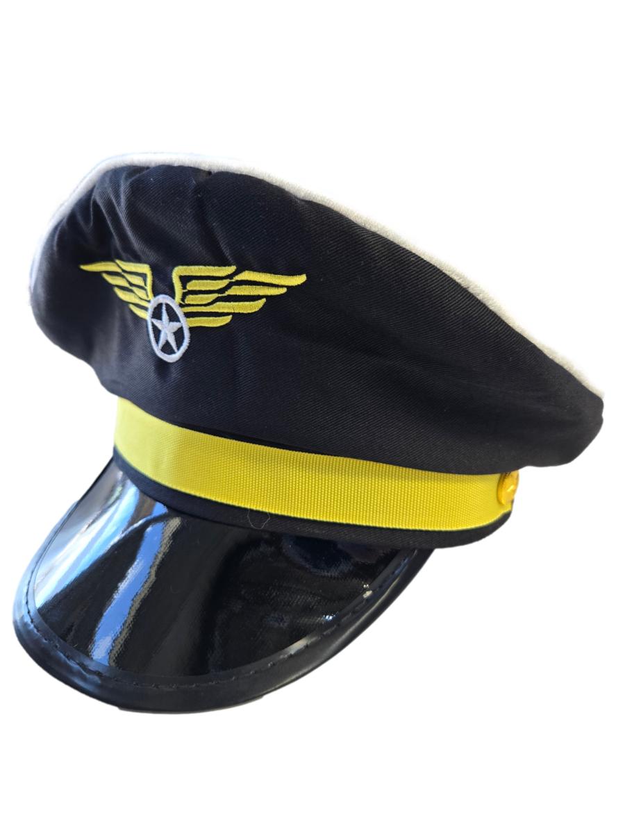 Black Pilot Hat