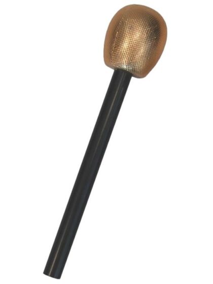 Gold microphone prop