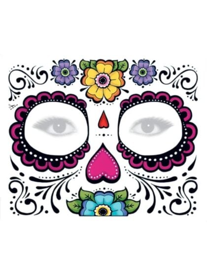 Flower Sugar Skull Tattoo