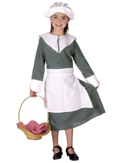 Grey Colonial Girl Costume