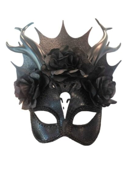 Victorian style black Nemesis masquerade mask
