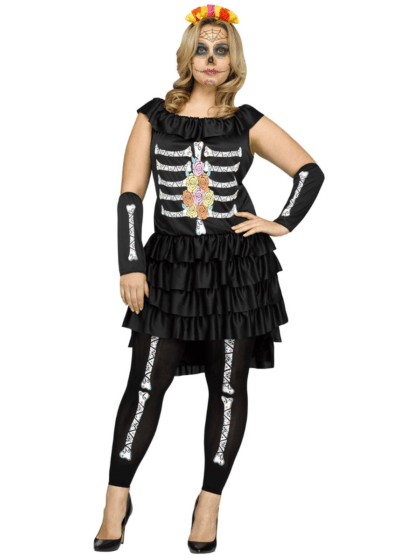 Plus Size Day of the Dead Costume