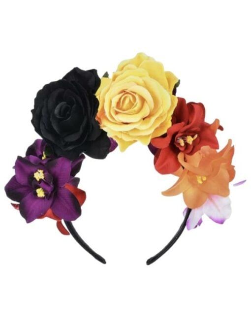 Day Of The Dead Deluxe Headband Adult Sunburst Sacred Heart main image 1