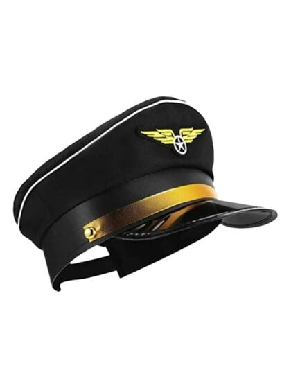 Black Pilot Hat