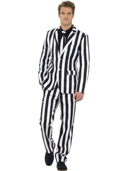 Beetlejuice Striped Costume for adults