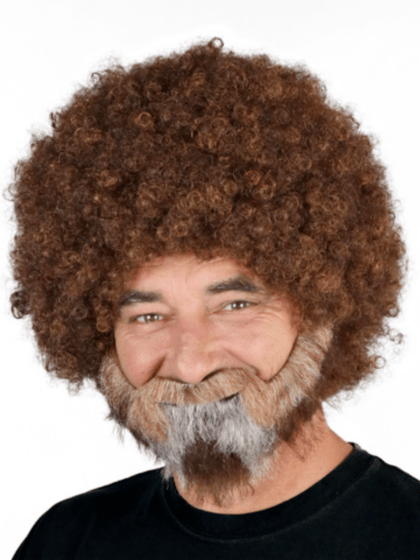 Brown Artist Afro Wig