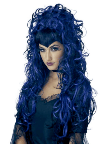 Evilene Blue Wig