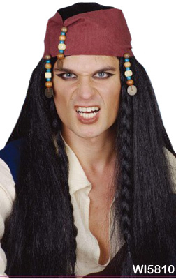 Pirate Caribbean Dreadlocks Wig with Headband