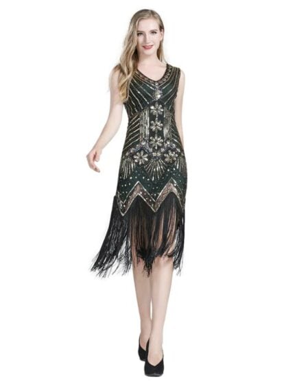 Gold 1920s flapper costume