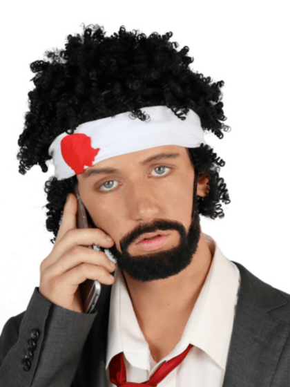 Tragedy Black Curly Wig