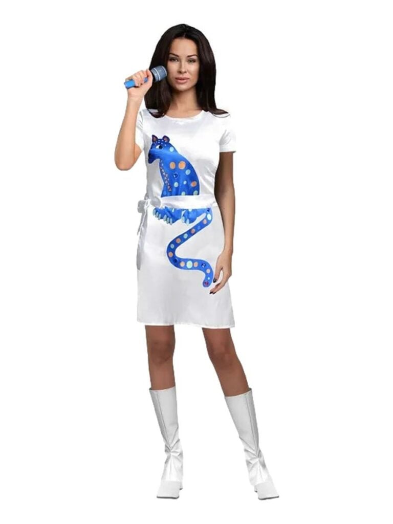 ABBA Agnetha Blue Cat Costume – Adult