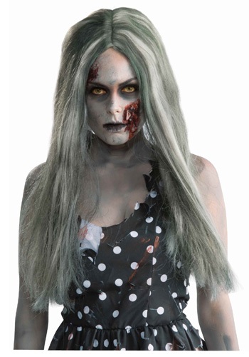 Creepy Zombie Grey Wig