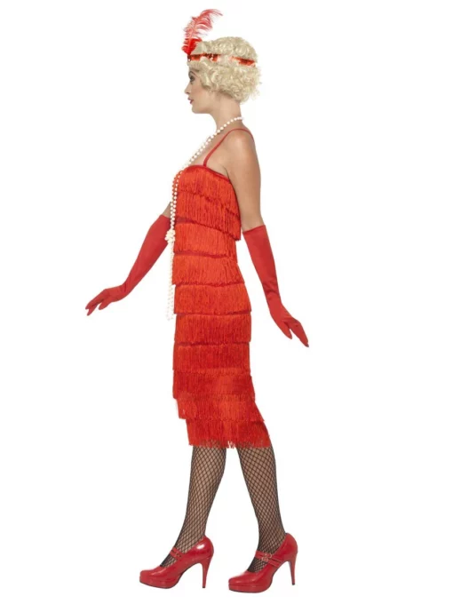 1920s Red Flapper Costume - Adult - Image 2