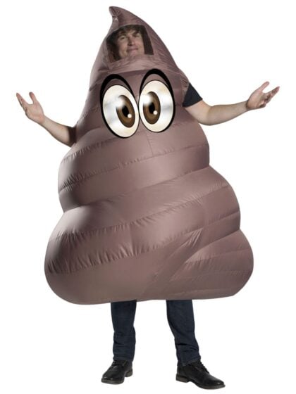 inflatable poop emoji costume