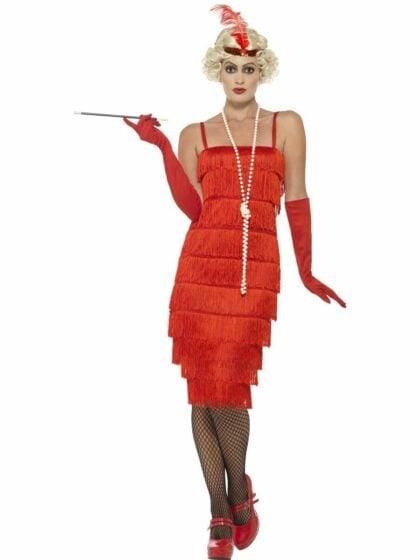 1920s Red Flapper Costume