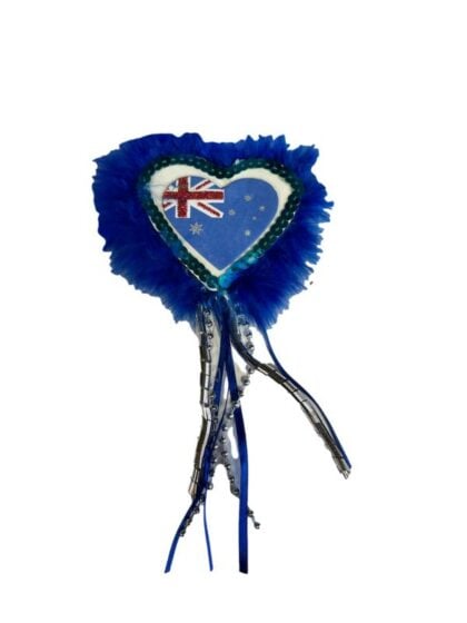 Australia Flag Badge Heart