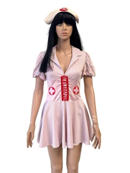 Candy Stripe Nurse Costume