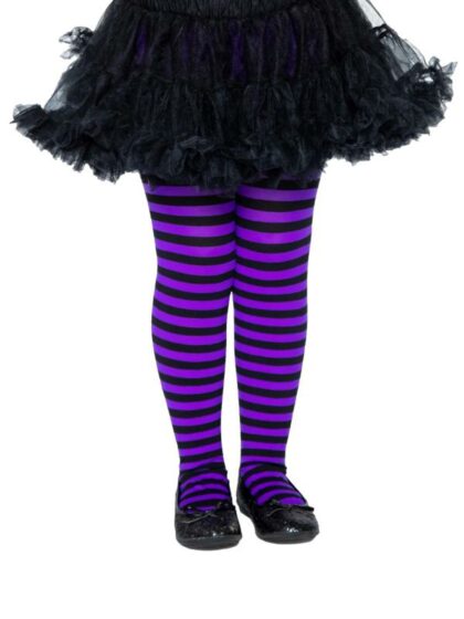Black and purple stripey tights kids