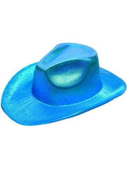 Blue cowboy hat