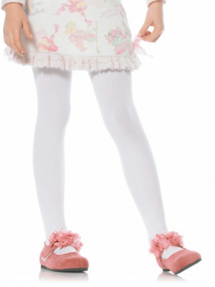 Kids White Tights
