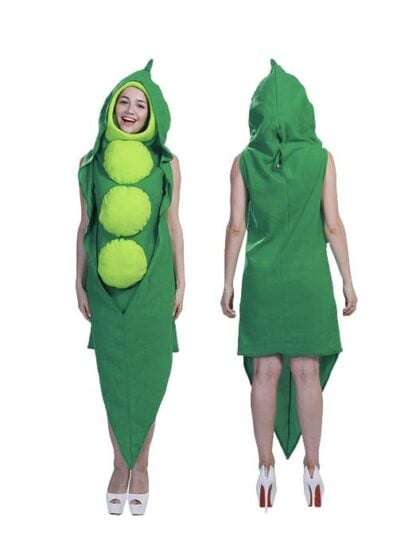 Green peapod costume