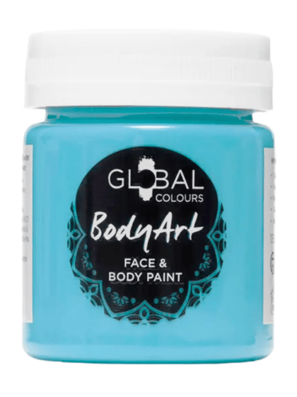 turquoise face paint