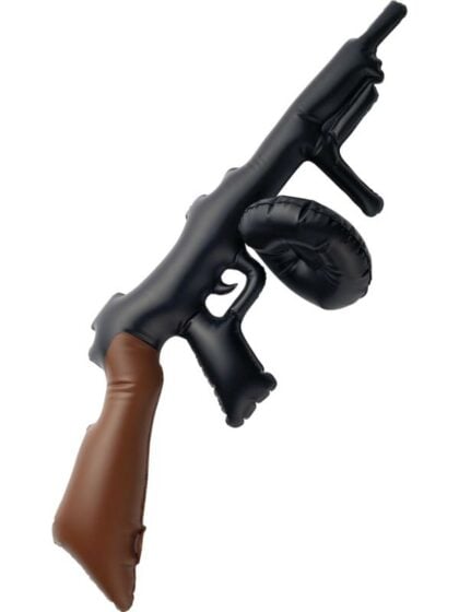 inflatable fake tommy gun