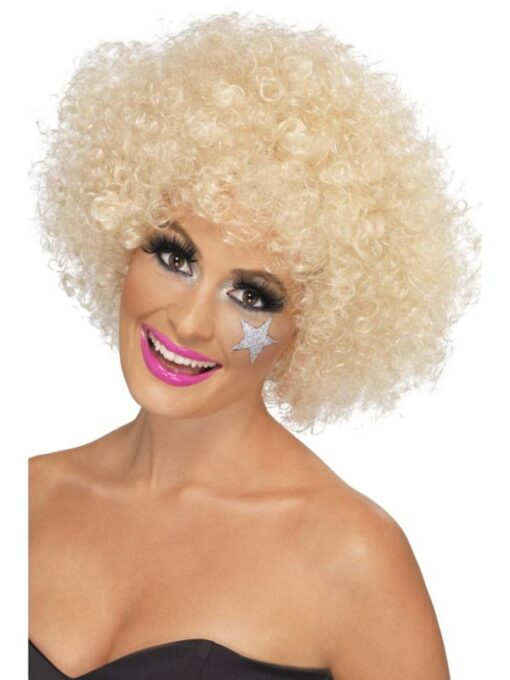 Blonde 70s Afro Wig