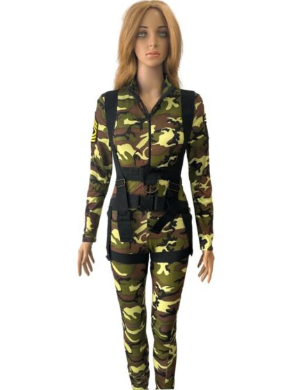 camo military army Women's Camouflage pretty paratrooper costume