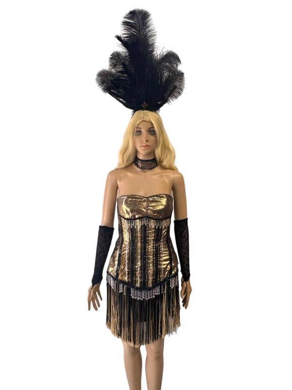 Golden Showgirl Costume Adults