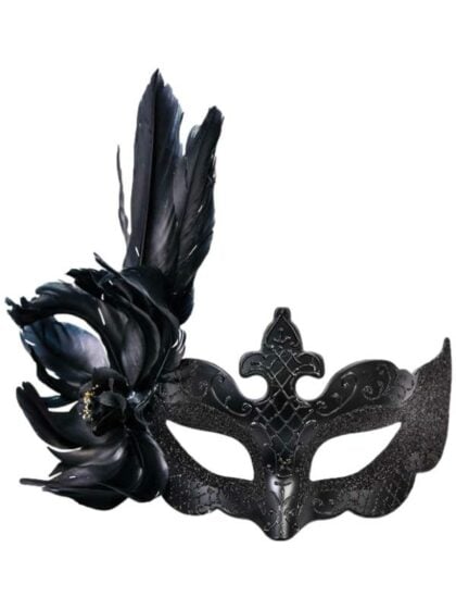 Black Feathered Mask