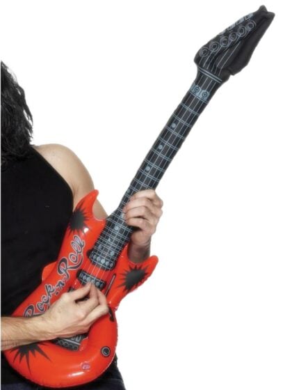 Red Inflatable Electric Guitar