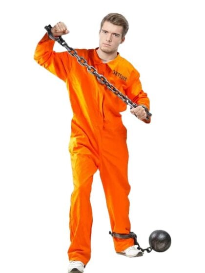 Orange Convict Jumpsuit Costume