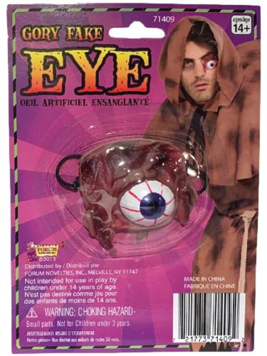 Gory fake eye eyepatch