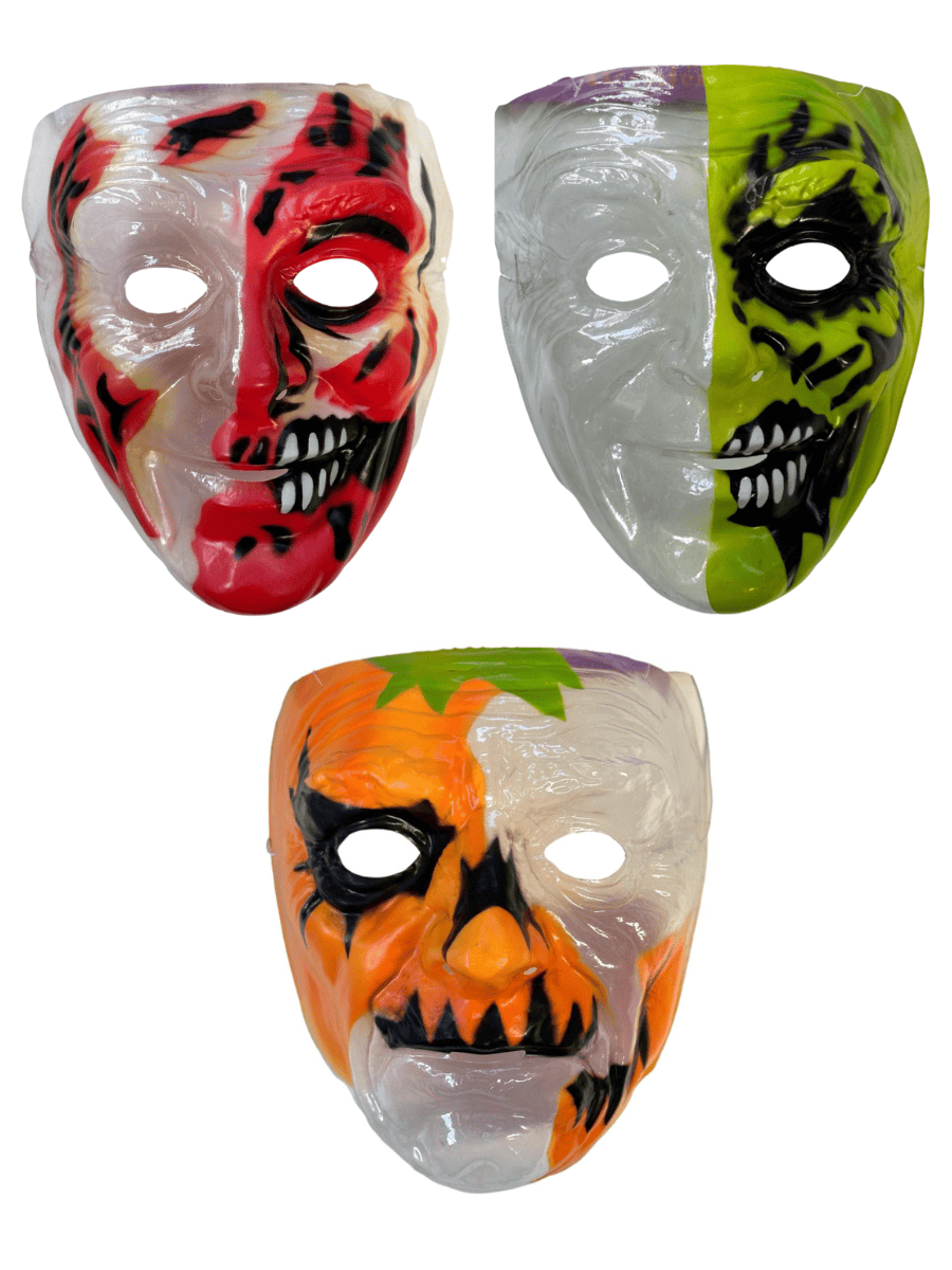 Plastic Transparent Horror Masks - Creative Costumes
