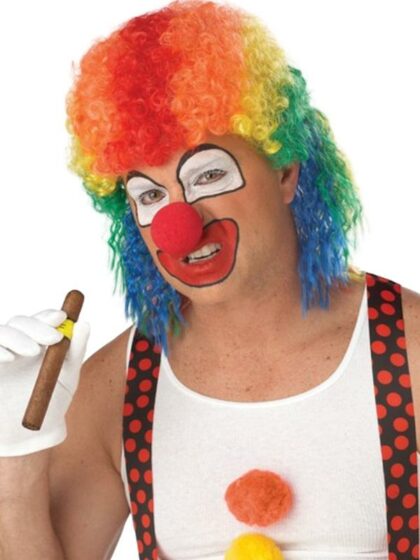 Serge Clown Mullet Wig
