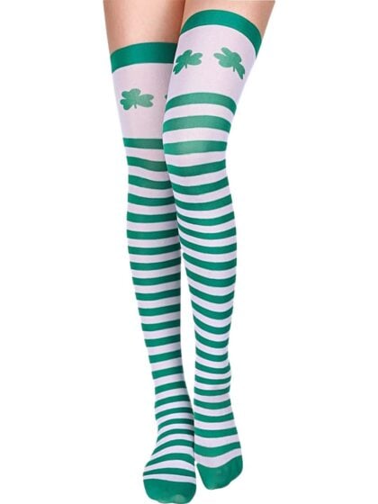 Shamrock Striped Stockings
