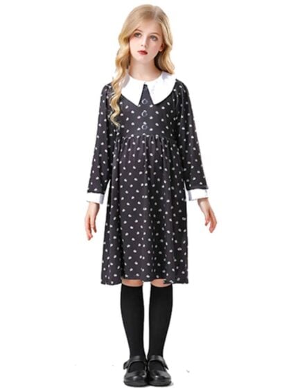 Girls Wednesday Addams Costume