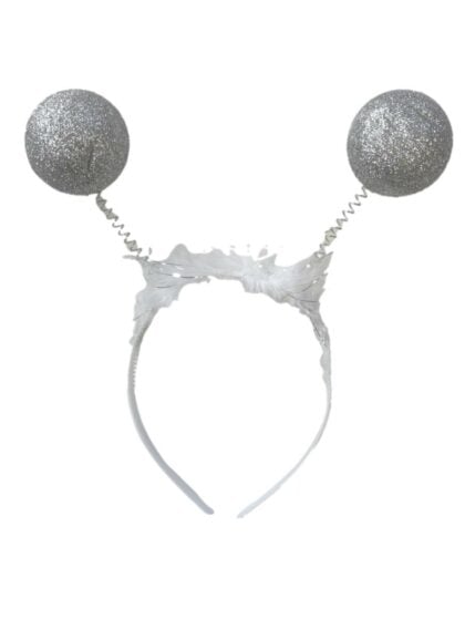 Silver Bopper Feather headband